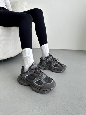 Кросівки жіночі на масивній підошві, сірий колір с1006 фото