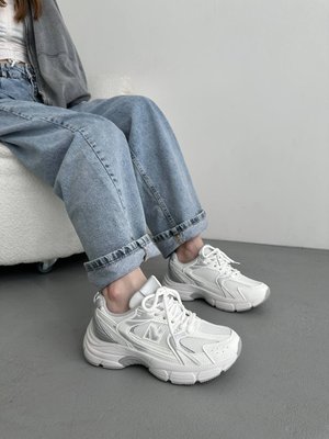 Кросівки жіночі спортивні, білий+сірий колір 1165 фото